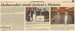 International wine festival in Merano